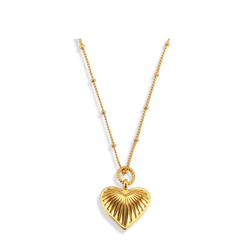Elegant Gold Heart Pendant Necklace for Timeless Style