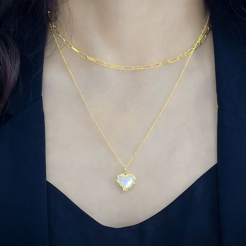 Exquisite Double-Heart Necklace | Artisanal Quality Design