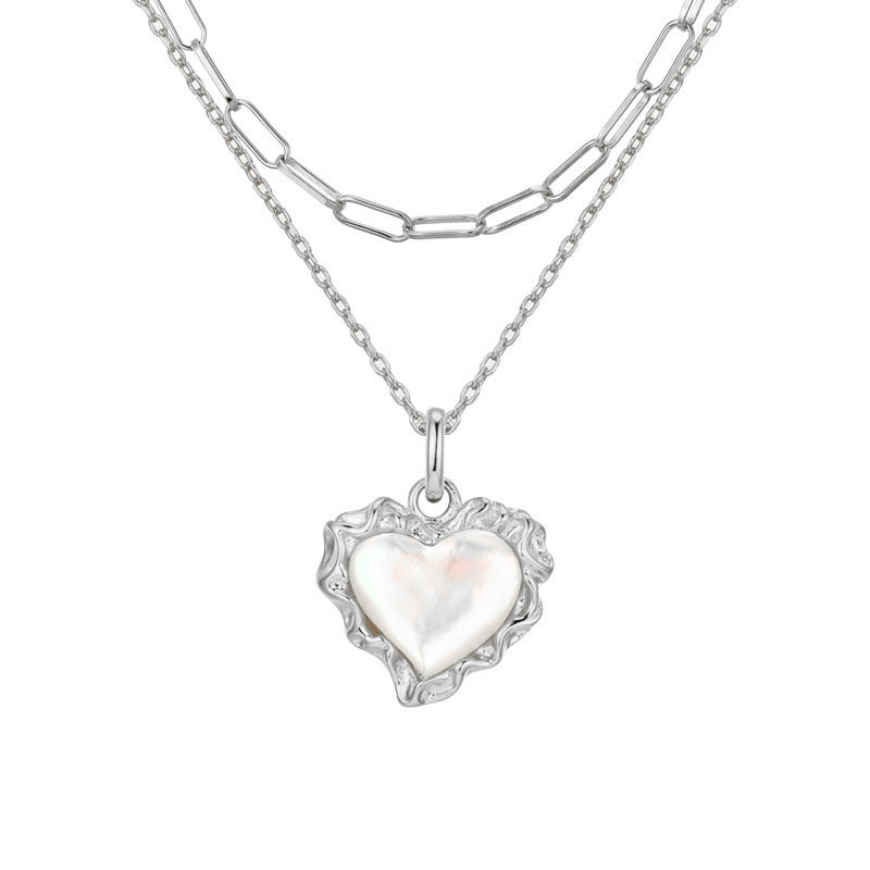 Exquisite Double-Heart Necklace | Artisanal Quality Design