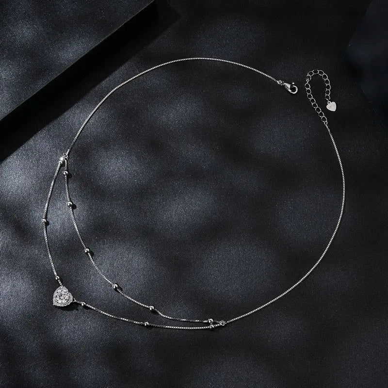 Elegant Sterling Silver Heart Necklace – Perfect for Any Occasion