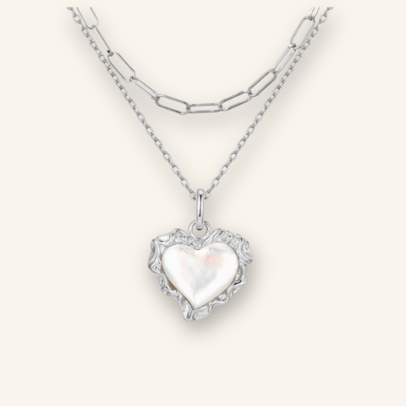 Exquisite Double-Heart Necklace | Artisanal Quality Design
