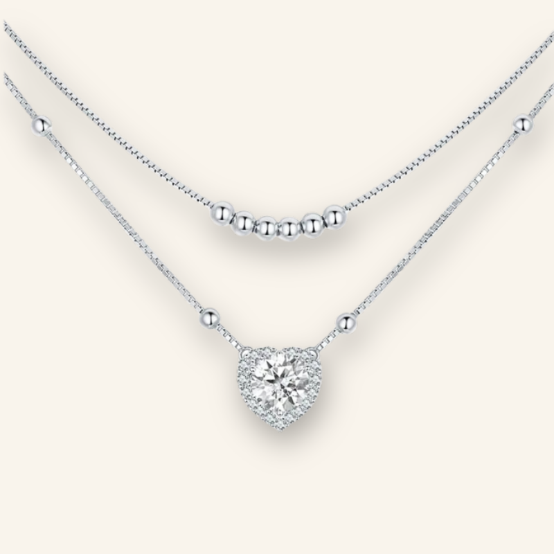 Elegant Sterling Silver Heart Necklace – Perfect for Any Occasion