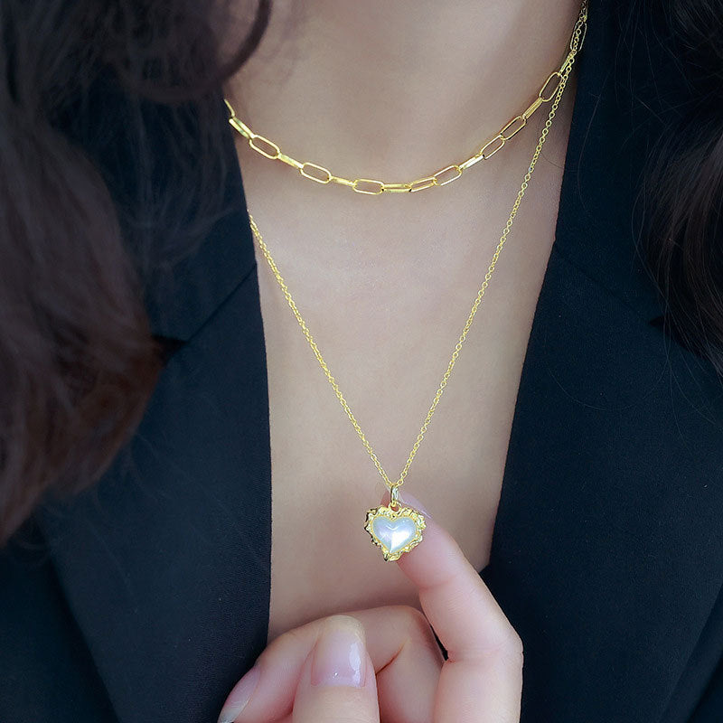 Exquisite Double-Heart Necklace | Artisanal Quality Design